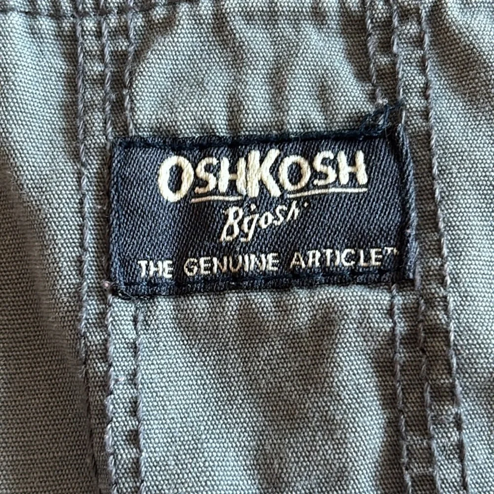 Oshkosh 9M Blue Gray Overall Baby 9M Oshkosh Gray Blue overalls 9 Month